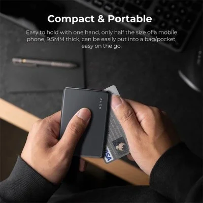 Zlos 5000mAh Power Bank Magnetic Wireless - Black